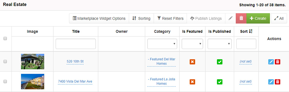 Real Estate Market Place